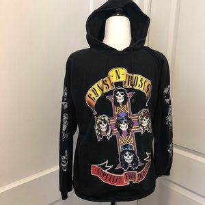 Guns n rises long Sleeve tee hoodie size medium
